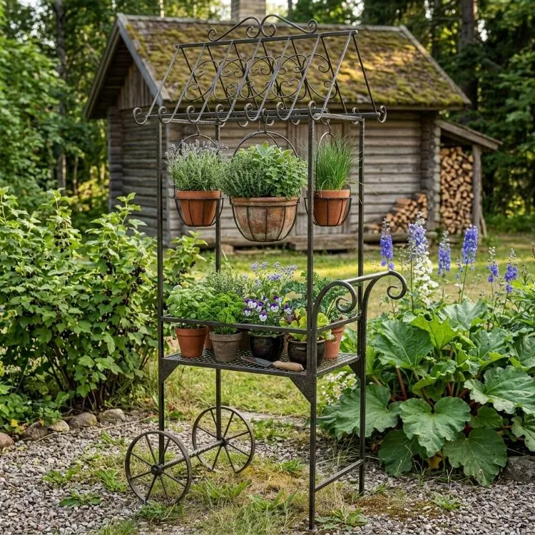 Blomsterstativ til haven